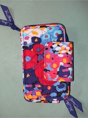 Vera Bradley Floral Quilted Wallet Organizer Zip Around Retired Pattern